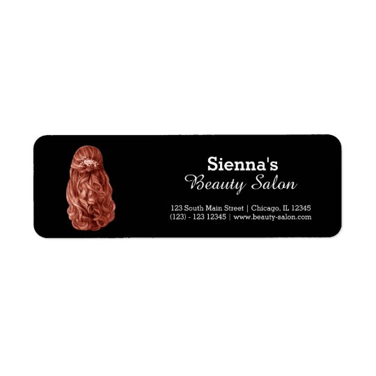 Long hair | Hairstylist | Hairdresser | Salon Return Address Label