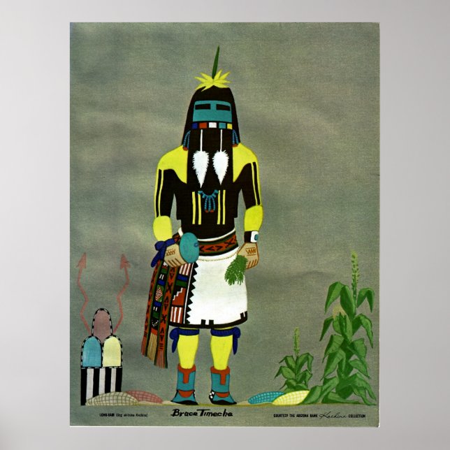 "Long-Hair" kachina print (Front)