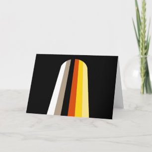 Long Hair Pride Flag Card