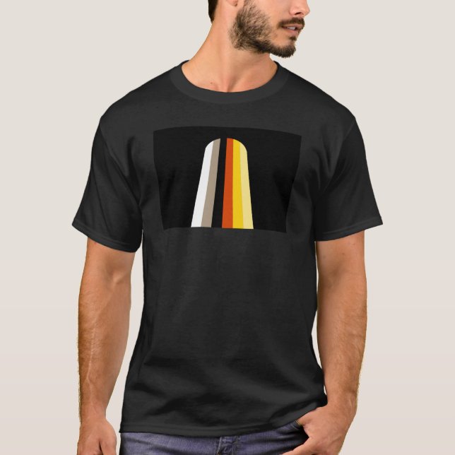 Long Hair Pride Flag T-Shirt (Front)