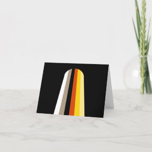Long Hair Pride Flag Thank You Card