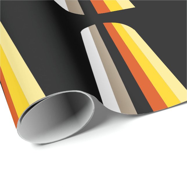 Long Hair Pride Flag Wrapping Paper (Roll Corner)