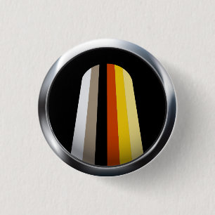LONG HAIR PRIDE MEDALLION 1 INCH ROUND BUTTON