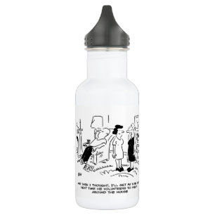 Long Hair Style Due to No Haircut or Hair Styling 532 Ml Water Bottle
