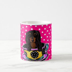 Long Haired Black Doxie Magic Mug