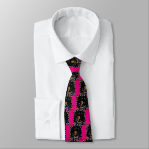 Long Haired Black Doxie Tie