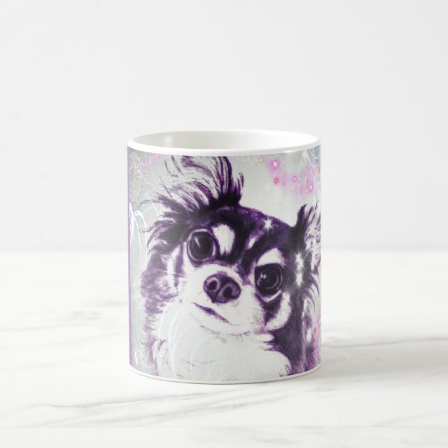Long Haired Chihuahua Coffee Mug (Center)