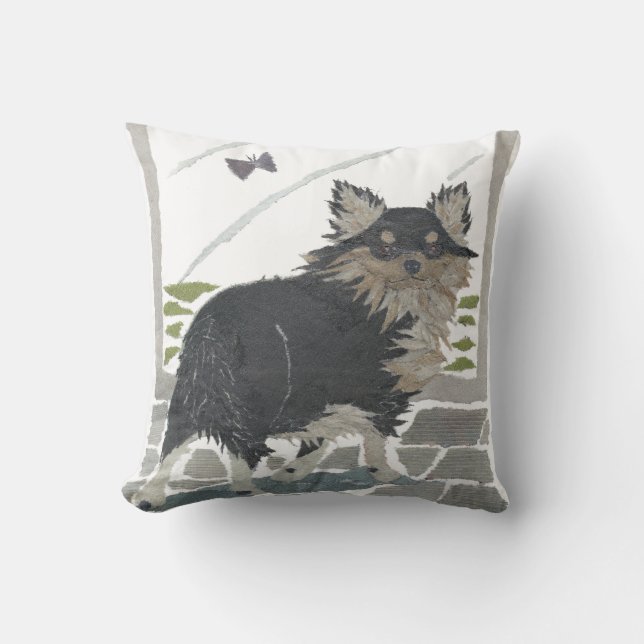 Long Haired Chihuahua Coussin (Recto)