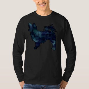 Long Haired Chihuahua Dog Breed Silhouette Black I T-Shirt