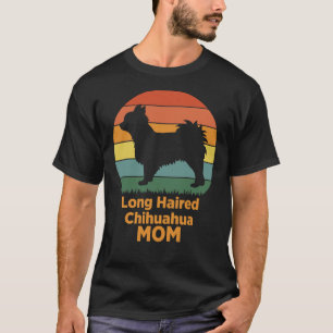 Long Haired Chihuahua Mom Coloured T-Shirt