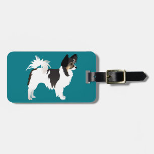 Long-haired Chihuahua or Papillon Basic Design Luggage Tag