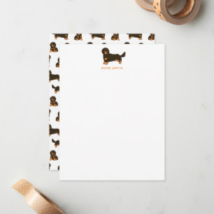 Long-haired Dachshund Card