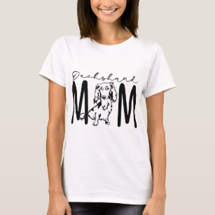 Long Haired Dachshund Mom T-Shirt
