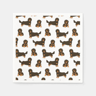 Long-haired Dachshund Napkin