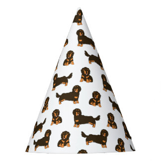 Long-haired Dachshund Party Hat