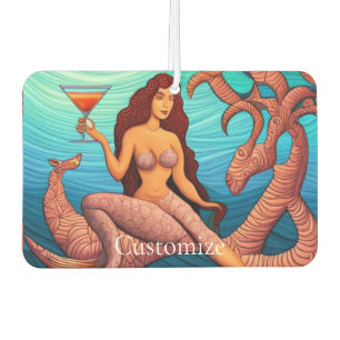Long-haired Martini Mermaid Thunder_Cove Air Freshener