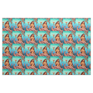 Long-haired Martini Mermaid Thunder_Cove Fabric