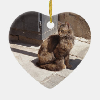 Long Haired Persian Cat Petra Ceramic Ornament