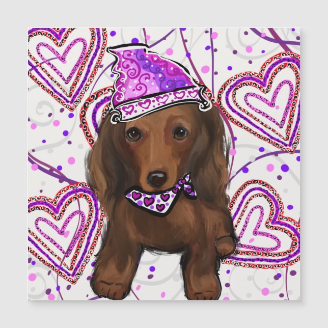 LONG HAIRED RED DOXIE         (Front)