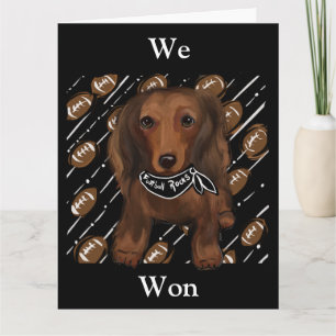 LONG HAIRED RED DOXIE         CARD