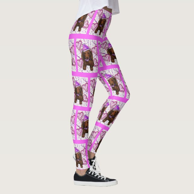 LONG HAIRED RED DOXIE         LEGGINGS (Right)