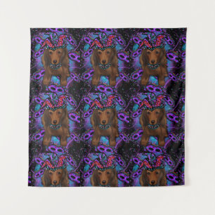 LONG HAIRED RED DOXIE TAPESTRY