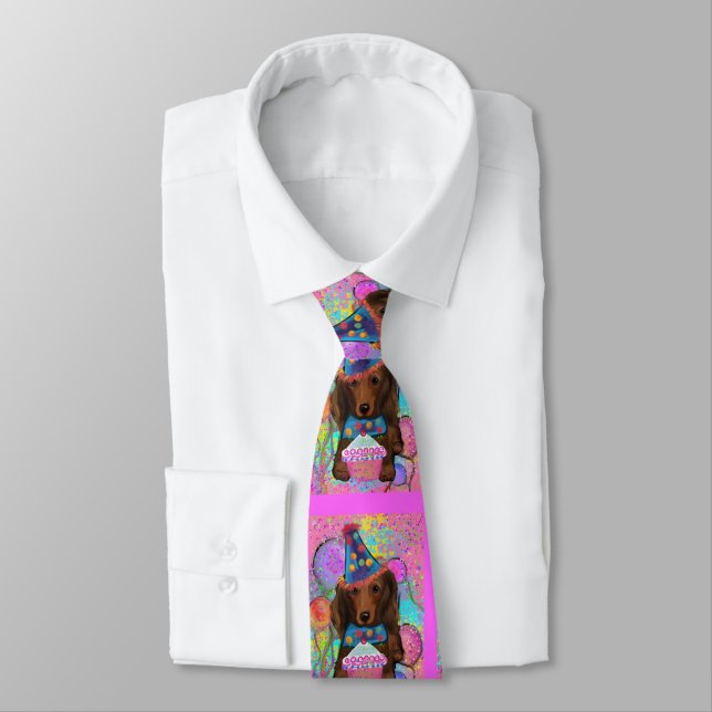 LONG HAIRED RED DOXIE        TIE (Tied)