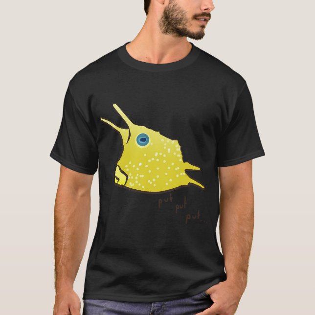 Long Horn Cow Fish T-Shirt (Front)