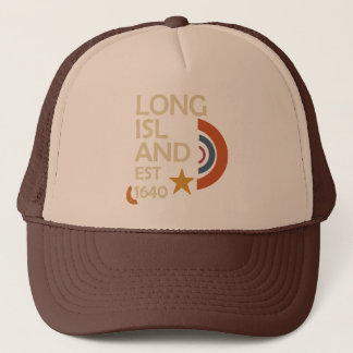 Long Island 1640 – Retro Starburst (Cream & Rust) Trucker Hat