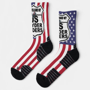 Long Island Chapter - Socks Logo US Flag