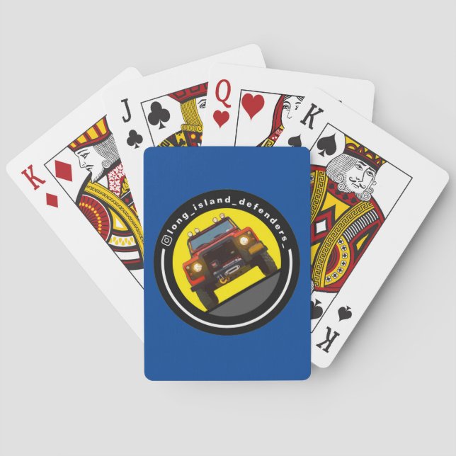 LONG ISLAND DEFENDERS PLAYING CARDS (Back)