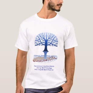 Long Island Genealogy  Blue T-Shirt