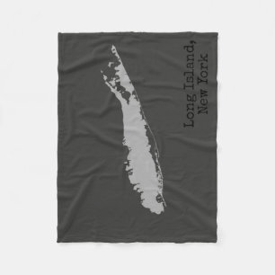 Long Island New York Fleece Blanket