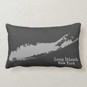 Long Island New York Lumbar Pillow