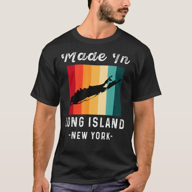 Long Island NY Souvenir Native Long Islander Vinta T-Shirt (Front)