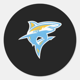 Long Island Sharks Icon Classic Round Sticker