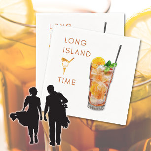 Long Island Tee Time Cocktail Napkin