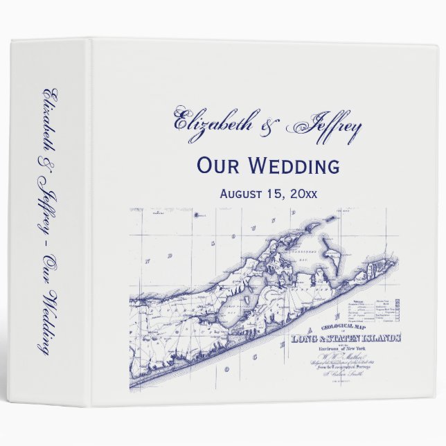 Long Island The Hamptons Map VC Binder (Front/Spine)