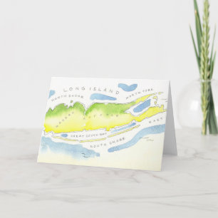 Long Island Watercolor Card