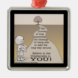 Long Journey Metal Ornament