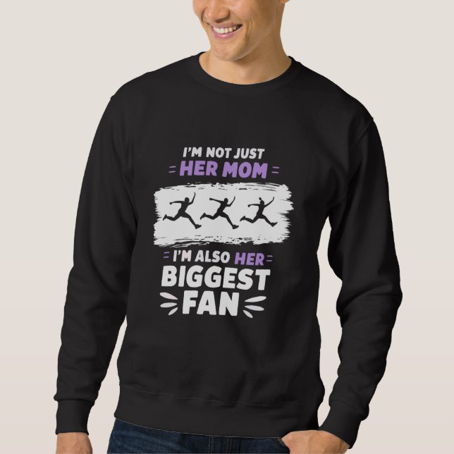 Long Jump Athlete Runner Long Jumper Track And Fie Sweatshirt (Front)