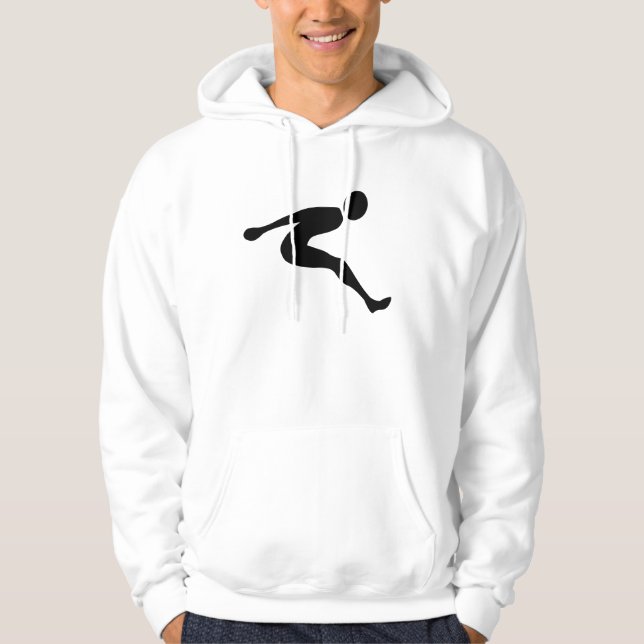 Long Jump - Black Hoodie (Front)