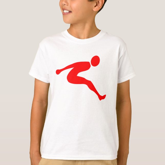 Long Jump - Red T-Shirt (Front)