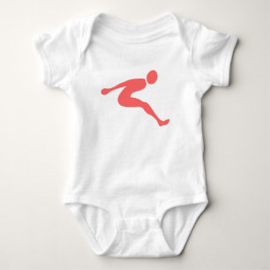 Long Jump - Tropical Pink Baby Bodysuit