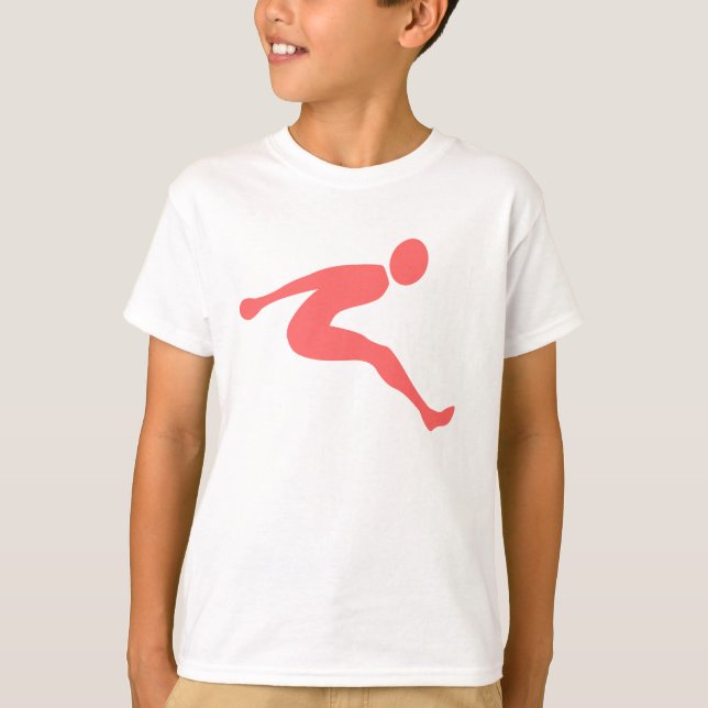 Long Jump - Tropical Pink T-Shirt (Front)