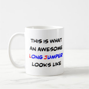 long jumper, awesome coffee mug