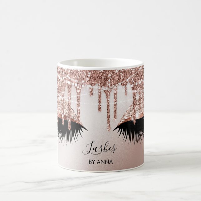 Long Lash Extension Makeup Artist Beauty Salon Bus Coffee Mug (Center)