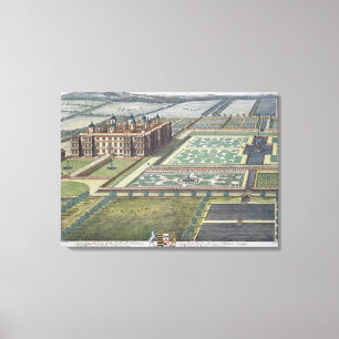 Long Leate engraved by Johannes Kip (c.1652-1722) Canvas Print