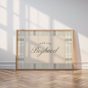 Long Live Boyhood Vintage Nursery Wall Art