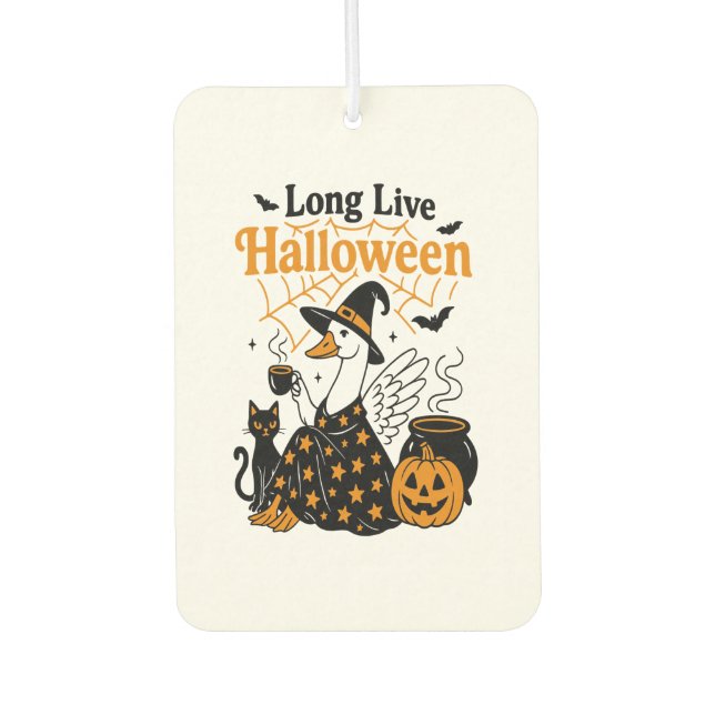 Long Live Halloween Goose Witch Air Freshener (Front)